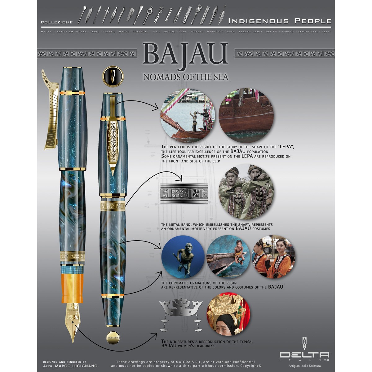 DELTA – Indigenous People - BAJAU - Stilografica DELTA – Indigenous People - BAJAU - Stilografica