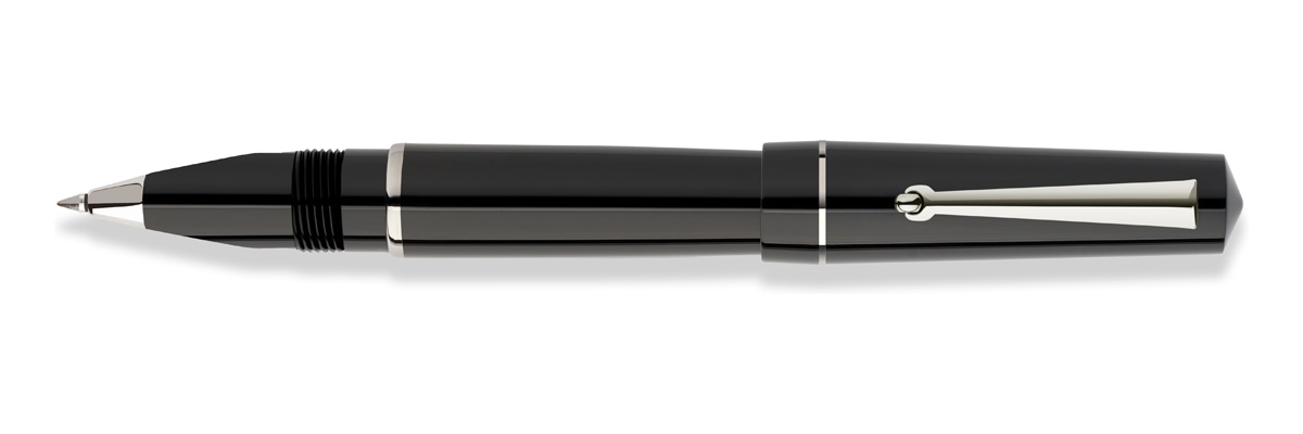 Delta - Dune - Black - Rollerball pen - Steel