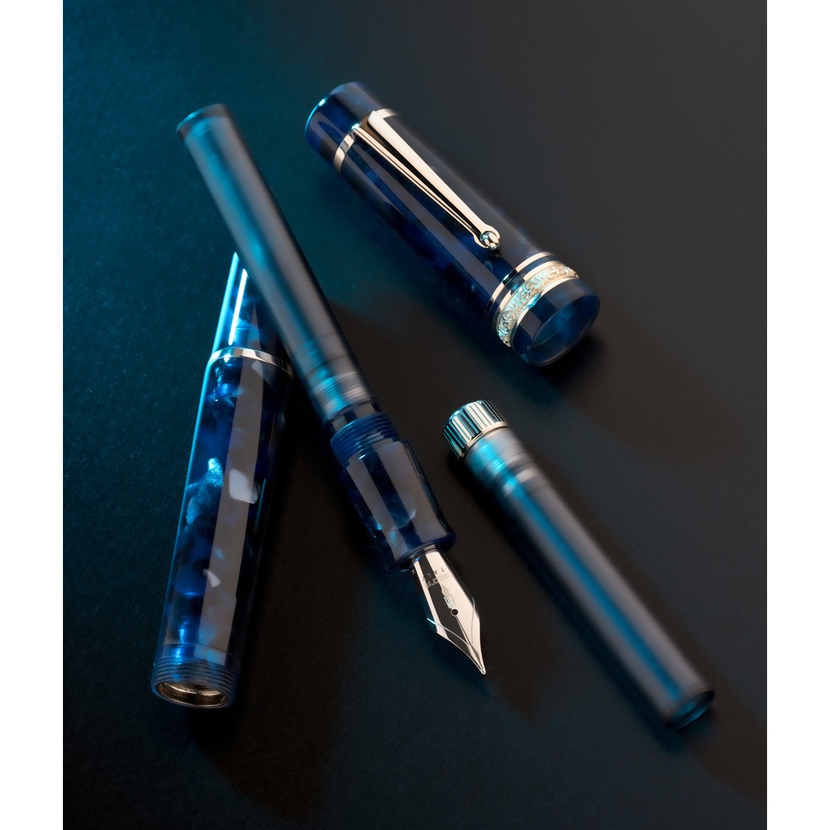 Delta - RESERVOIR Ink Tank - Blu Grigio - Stilografica Delta - RESERVOIR Ink Tank - Blu Grigio - Stilografica