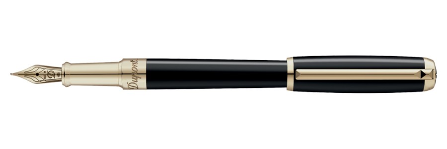 Dupont - LINE D - Natural Laquer Gold - Fountain Pen Medium Size