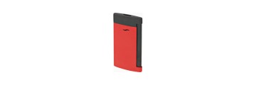 Dupont - 027749 - Accendino Slim 7 - Matt nero e rosso