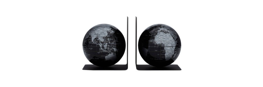 Emform - Bookend Globe - Black