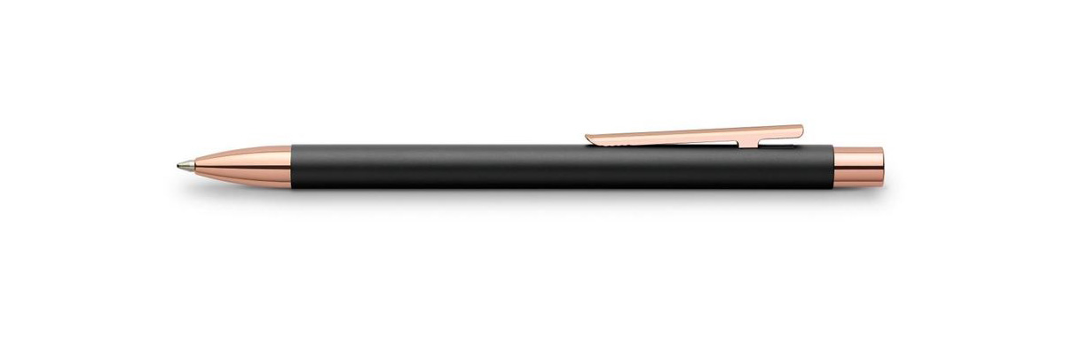 Faber Castell - Neo Slim - Ballpoint Pen - Black Rose Gold