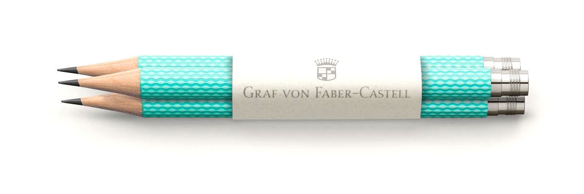 Graf von Faber Castell - 3 matite di ricambio Matita Perfetta - Turquoise