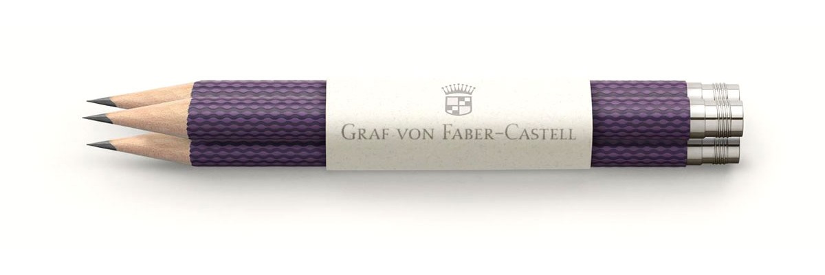 Graf von Faber Castell - 3 spare pencils Perfect Pencil - Violet Blue