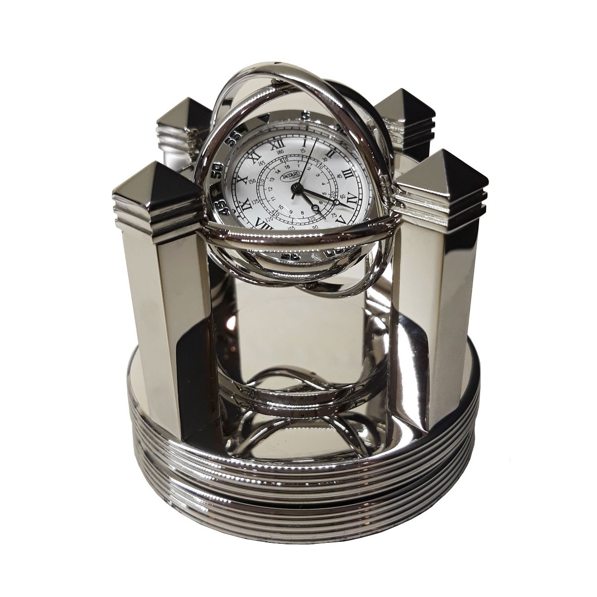 Jaccard - Table Clock - Santos Silver