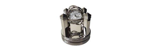 Jaccard - Table Clock - Santos Silver