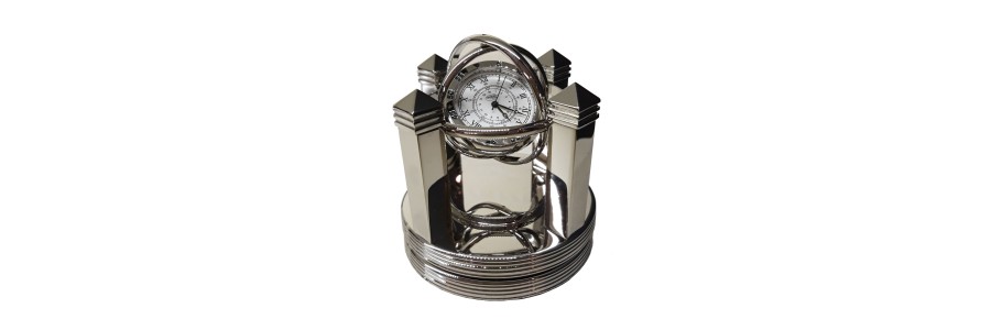 Jaccard - Table Clock - Santos Silver