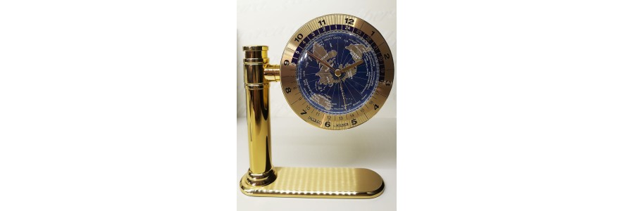 Jaccard - Table Clock - Mondial Gold Blue
