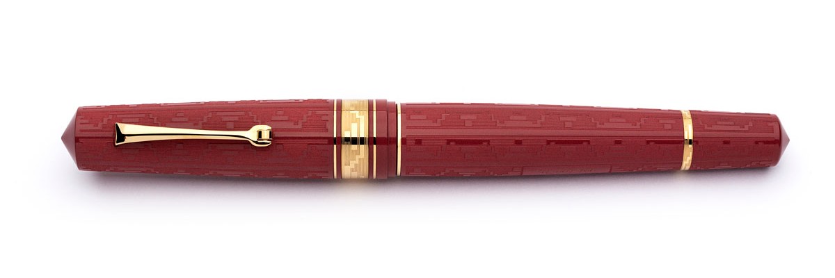 Leonardo Officina Italiana - Momento Zero Grande Art Dèco - 2021 - Carmine Red GT - Stilografica