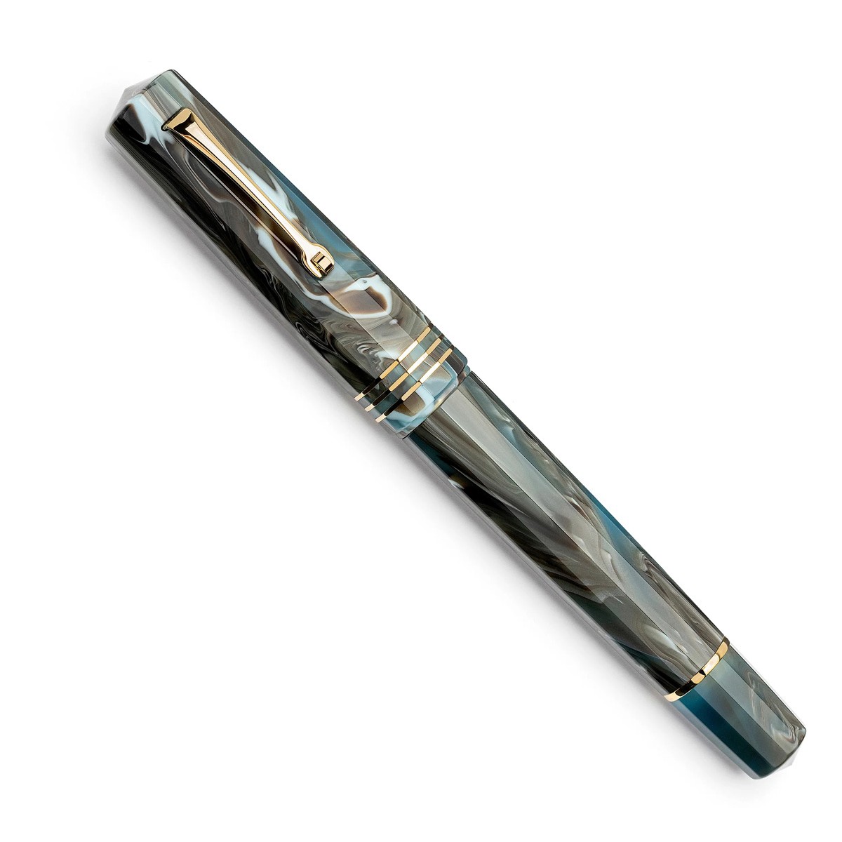 Leonardo Officina Italiana - Dodici (Twelve) - Magmatica GT - Stilografica - Pennino in oro 14kt.