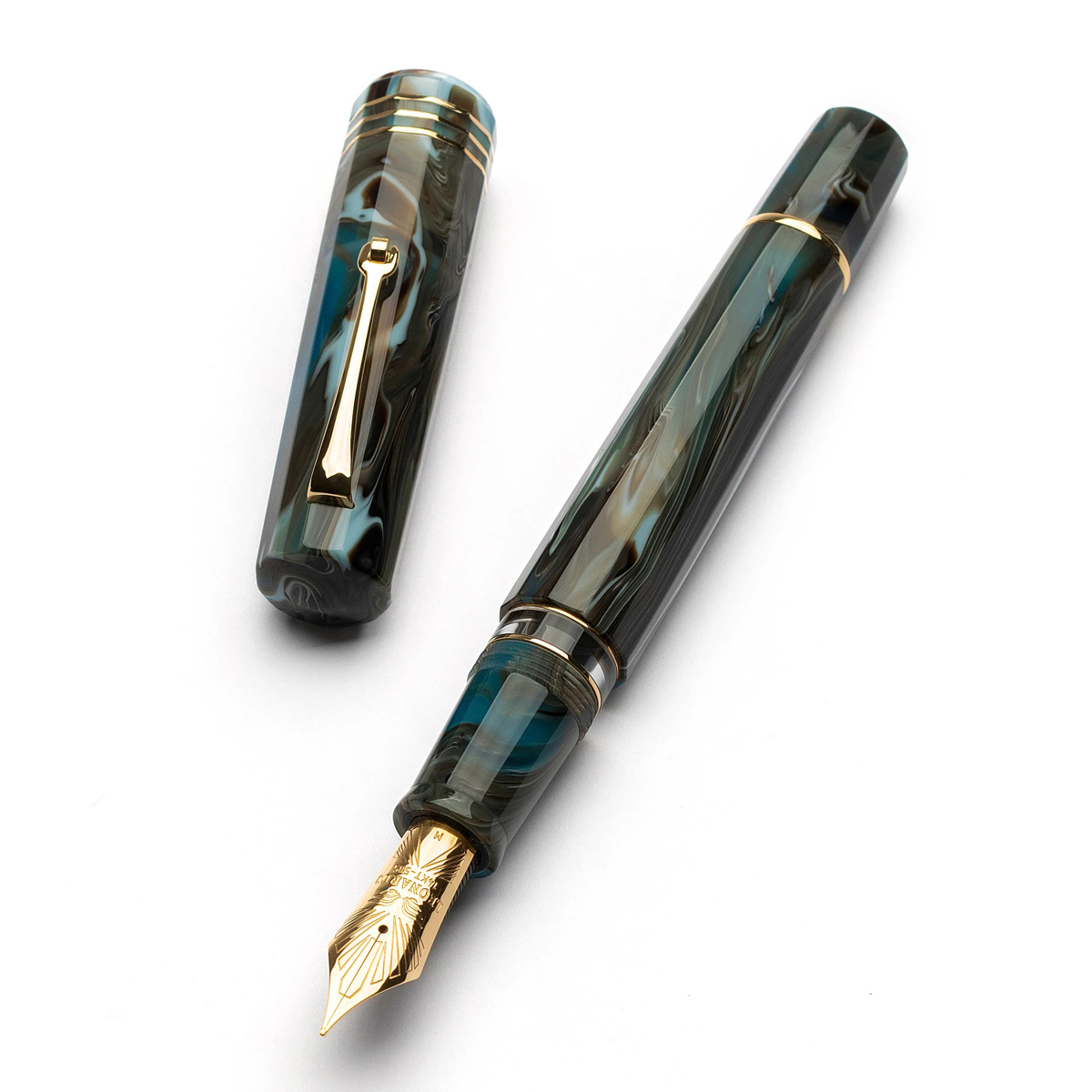 Leonardo Officina Italiana - Dodici (Twelve) - Magmatica GT - Stilografica - Pennino in oro 14kt.