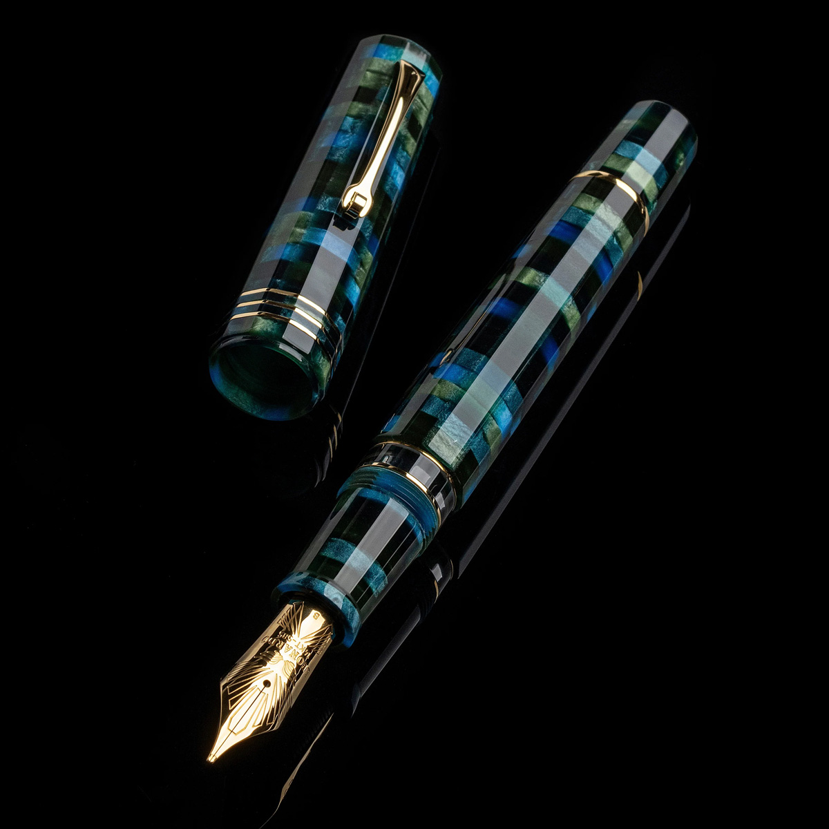 Leonardo Officina Italiana - Dodici (Twelve) - Mosaico GT - Fountain pen - 14kt. Gold Nib