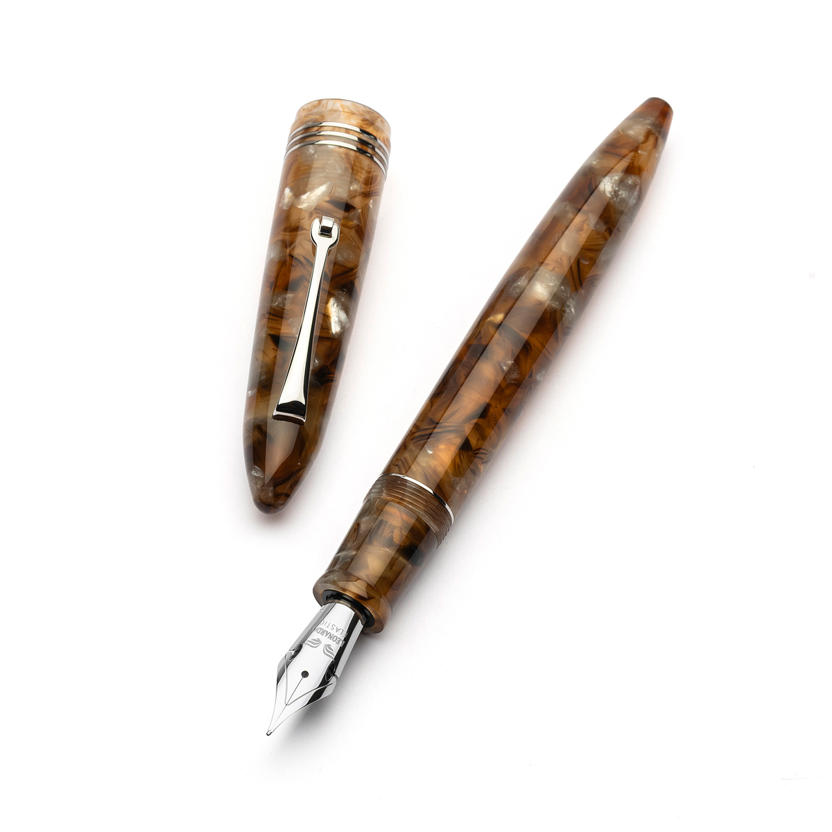 Leonardo Officina Italiana - Furore 2025 - Aque Ambrate ST - Stilografica - Pennino oro 14kt. (La Fenice)