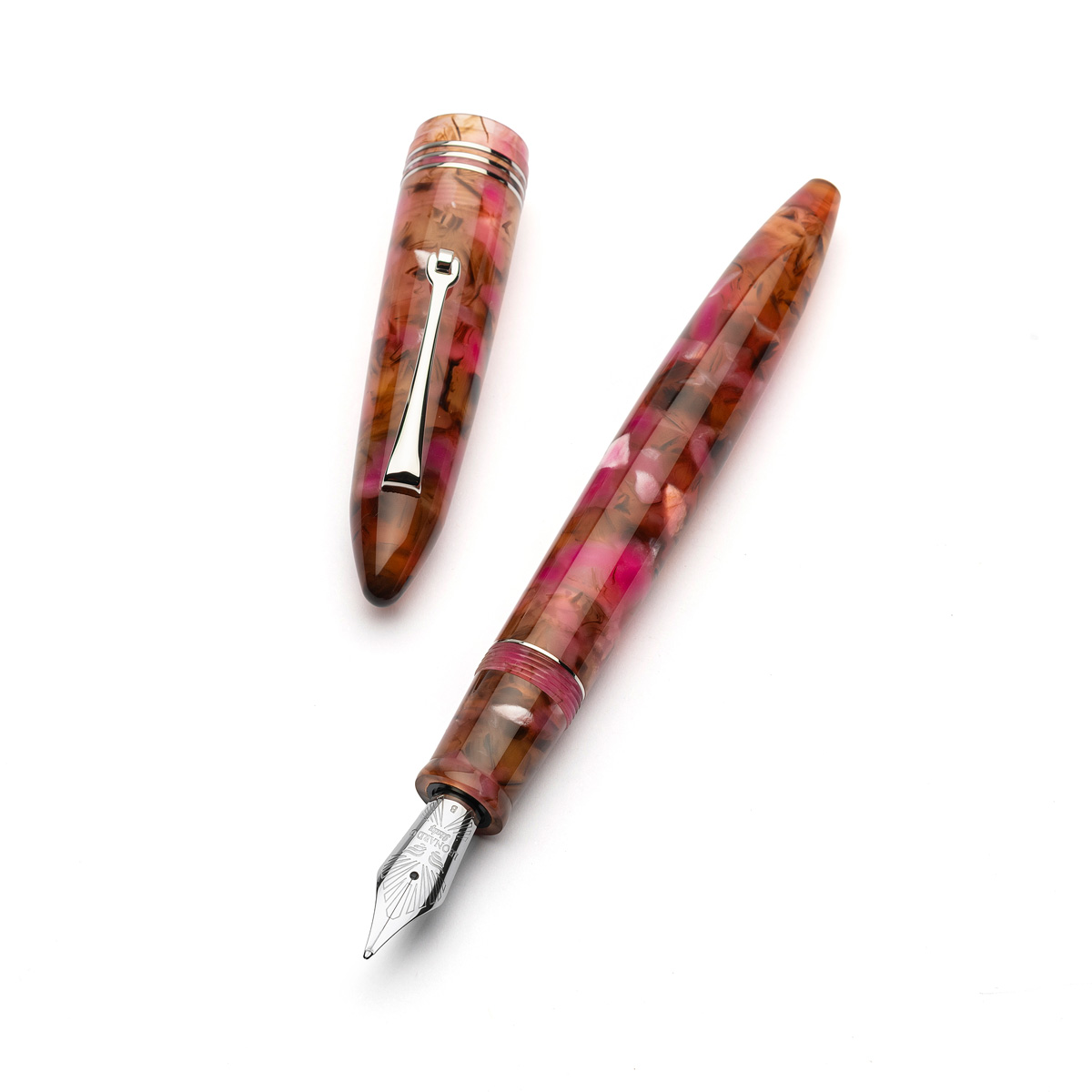 Leonardo Officina Italiana - Furore 2025 - Lampone Selvatico ST - Stilografica - Pennino oro 14kt. (La Fenice)
