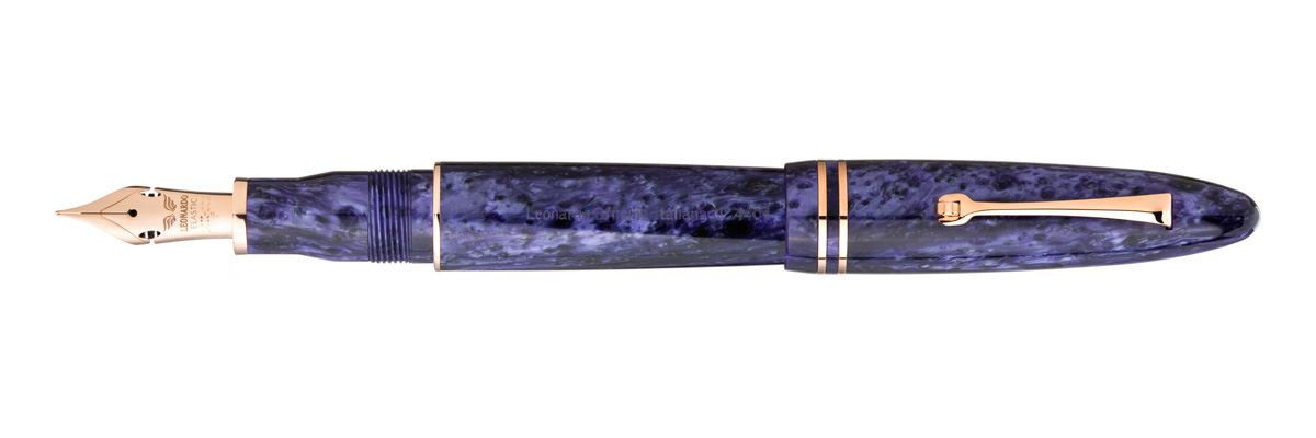 Leonardo Officina Italiana - Furore Grande 2020 - Purple - Fountain pen - Rose Gold nib