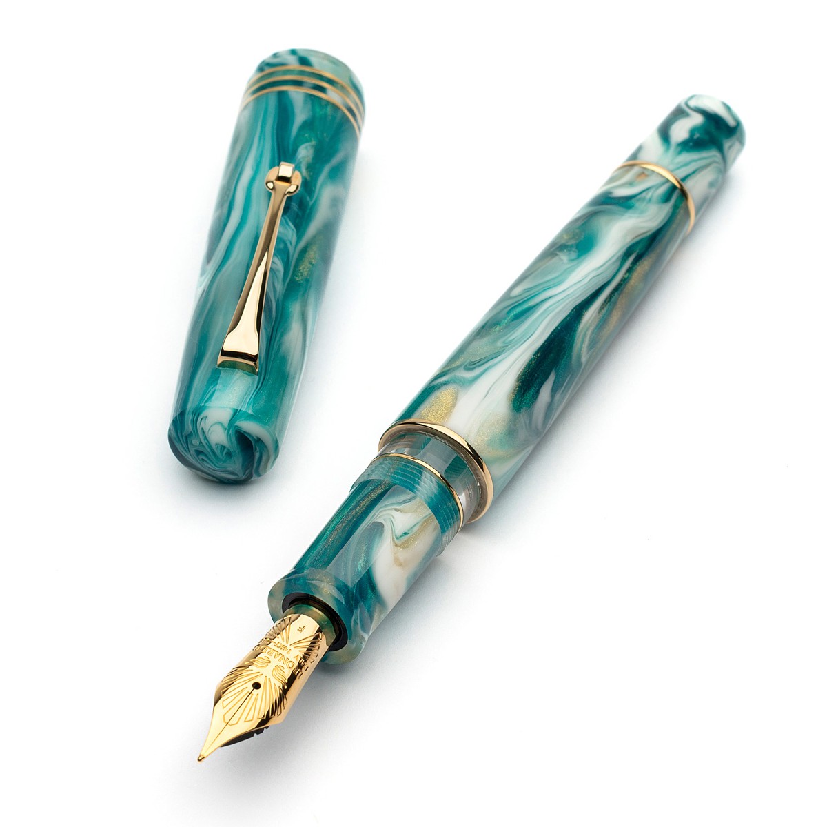 Leonardo Officina Italiana - Momento Zero Grande - Galattica - Planetary Nebula - Fountain pen - Gold Nib