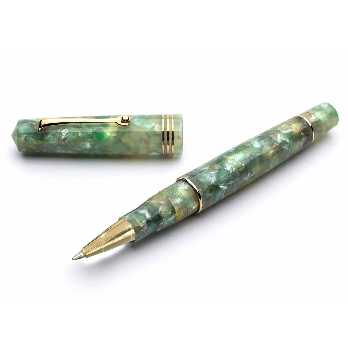 Leonardo Officina Italiana - Momento Zero resin - Green jade GT - Rollerball