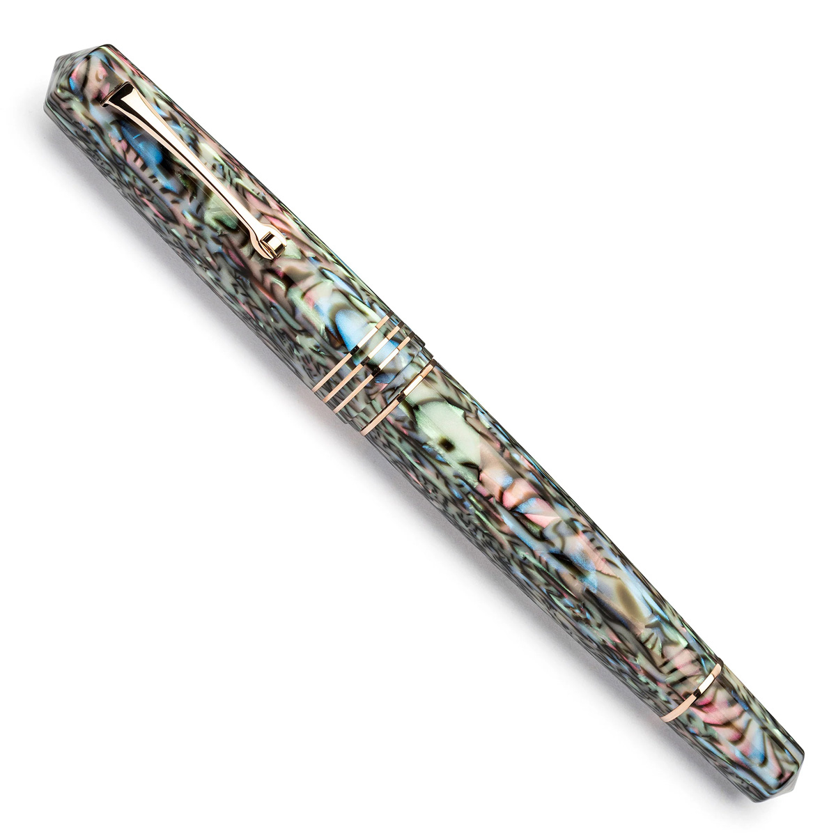 Leonardo Officina Italiana - MZG LeonArco - Abalone - Celluloide - #8 gold nib