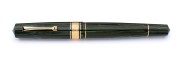 Leonardo Officina Italiana - Masterpiece 2022 - Green Ebonite Fountain pen - Gold Plated trims