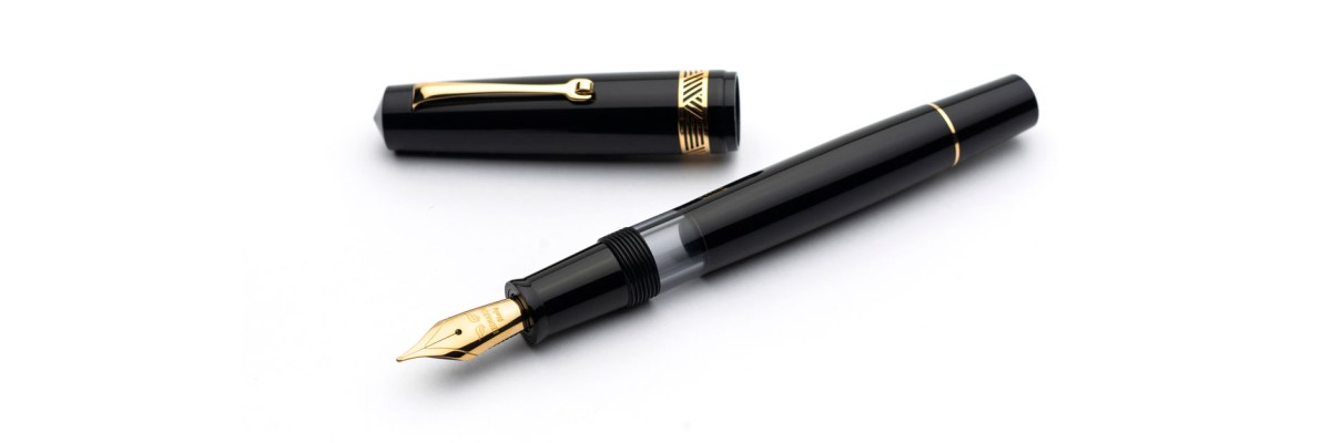 Leonardo Officina Italiana - Momento Magico - Glossy Anima Nera GT - Fountain pen - Steel nib