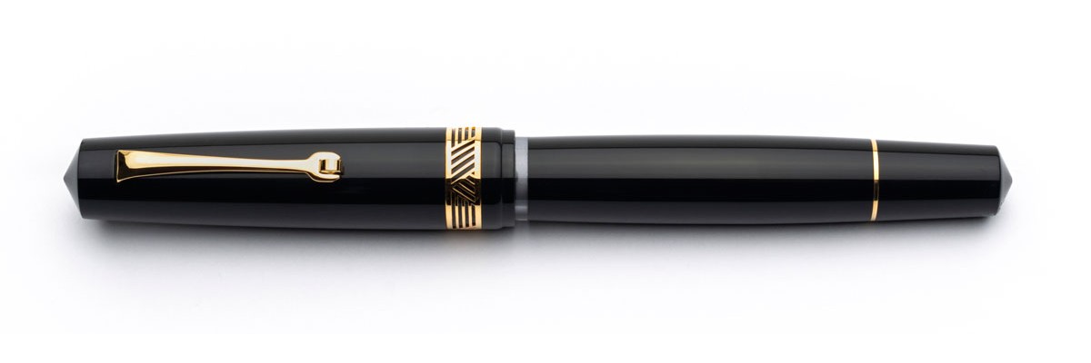 Leonardo Officina Italiana - Momento Magico - Glossy Anima Nera GT - Fountain pen - Gold nib