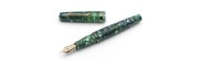 Leonardo Officina Italiana - Momento Zero resin - Green Blue GT - Fountain pen - Gold nib