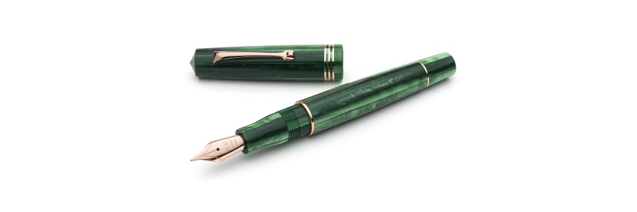 Leonardo Officina Italiana - Momento Zero resina - Green Alga RGT - Stilografica - Pennino oro