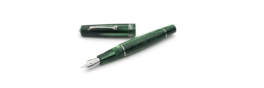 Leonardo Officina Italiana - Momento Zero resina - Green Alga CT - Stilografica - Pennino oro