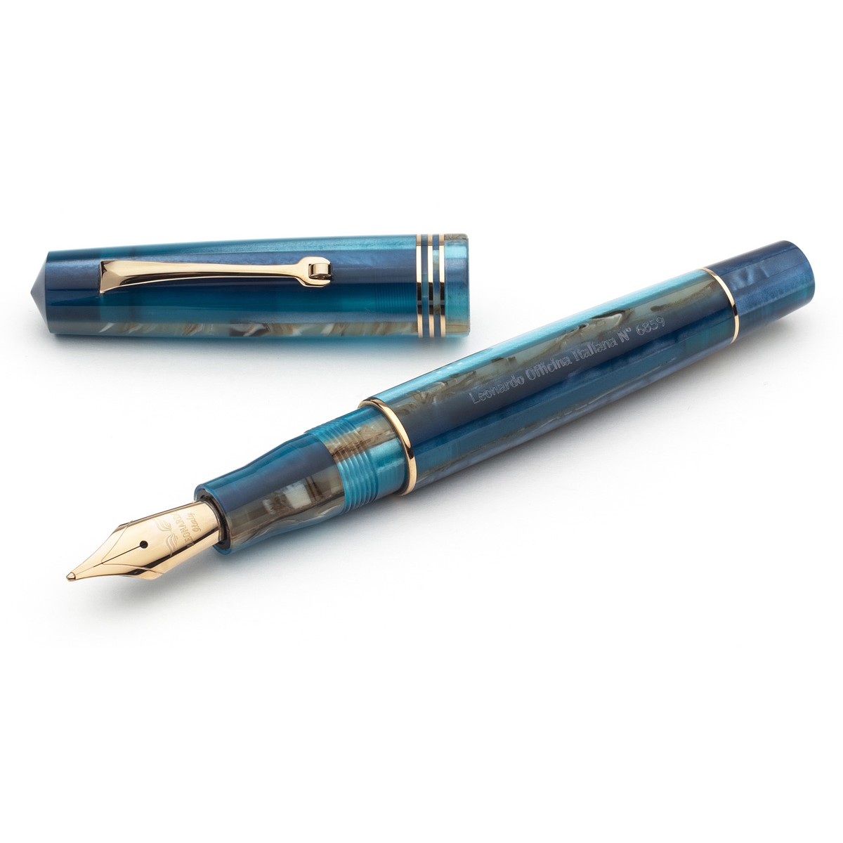 Leonardo Officina Italiana - Momento Zero resin - Hawaii GT - Fountain pen - Steel nib