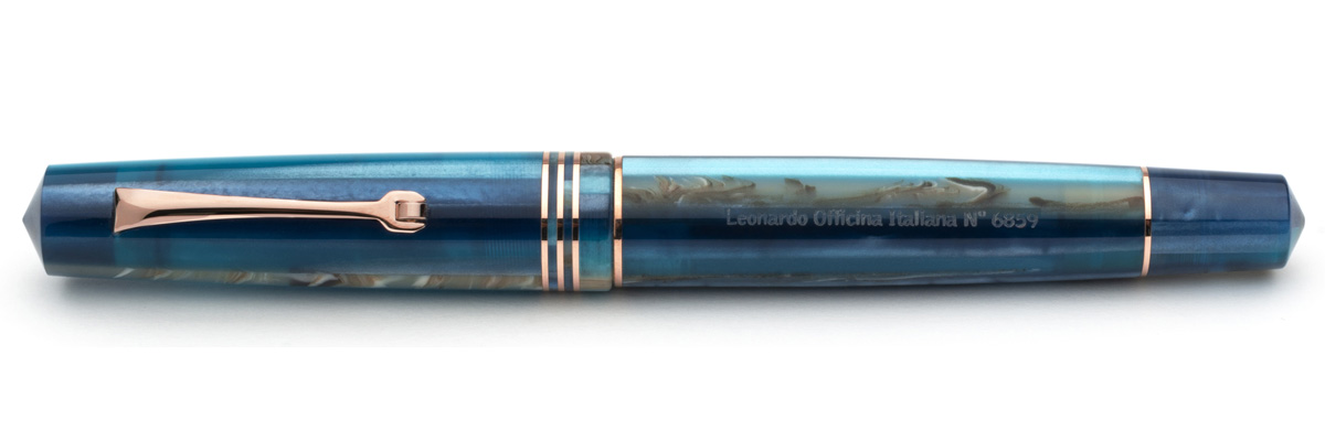 Leonardo Officina Italiana - Momento Zero resin - Hawaii RGT - Fountain pen - Gold nib
