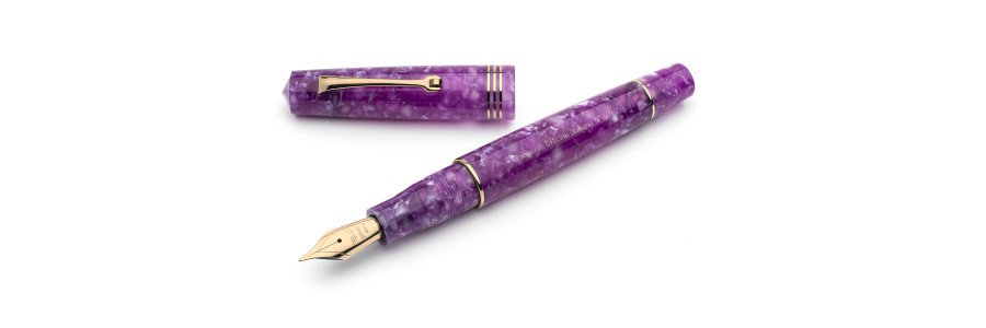 Leonardo Officina Italiana - Momento Zero resin - Lavanda GT - Fountain pen - Steel nib