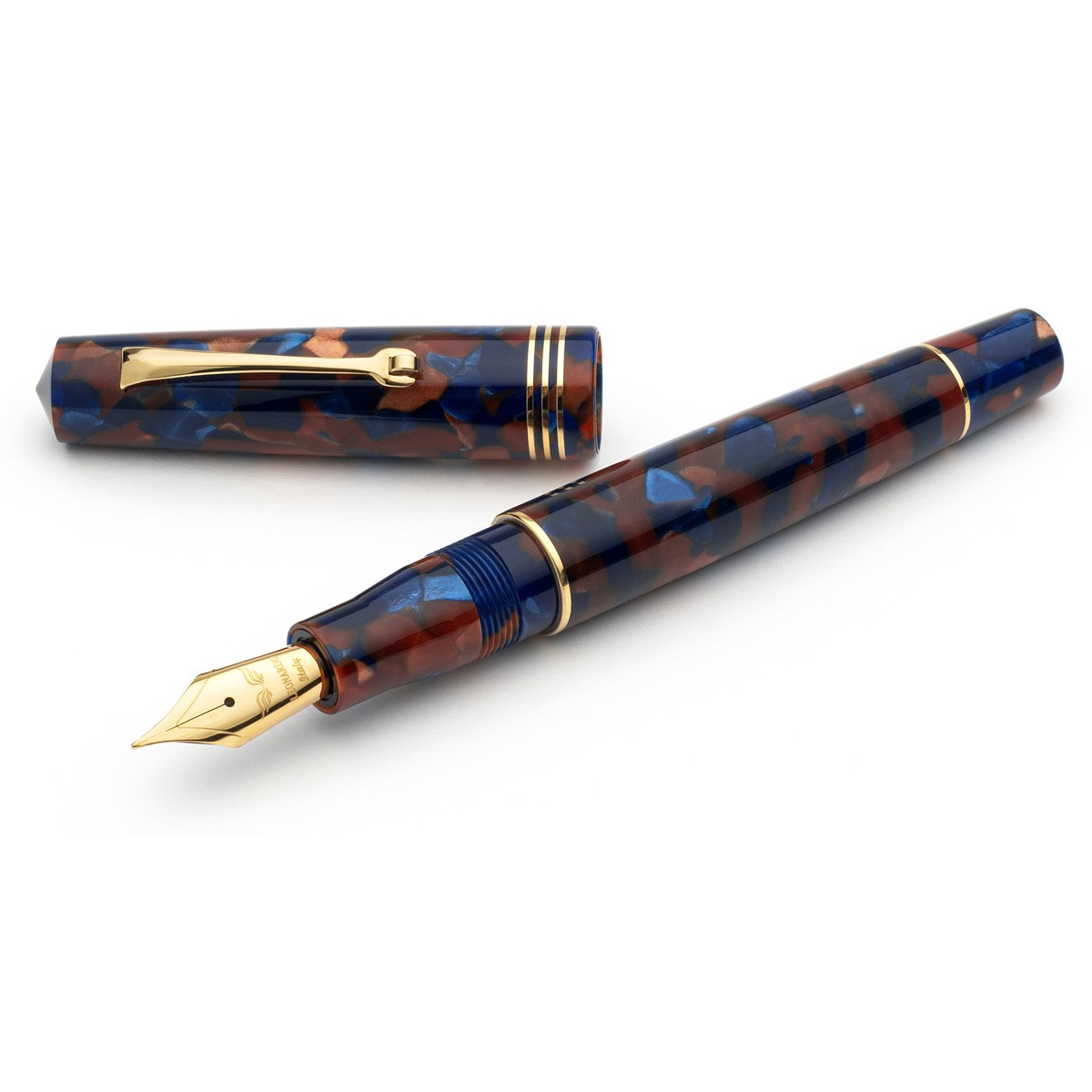 Leonardo Officina Italiana - Momento Zero resin - Pietra Marina GT - Fountain pen - Steel nib