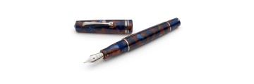 Leonardo Officina Italiana - Momento Zero resin - Pietra Marina CT - Fountain pen - Steel nib