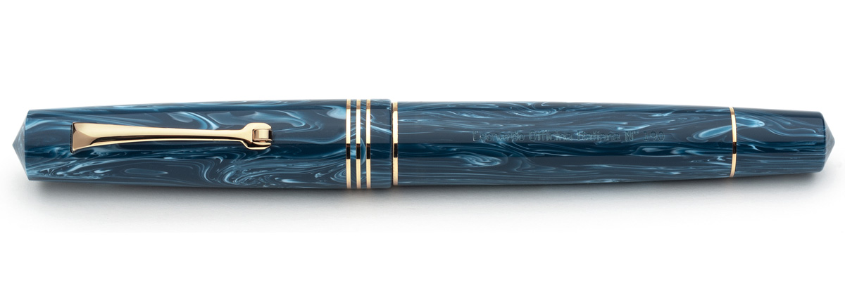 Leonardo Officina Italiana - Momento Zero resin - Positano GT - Fountain pen - Gold nib