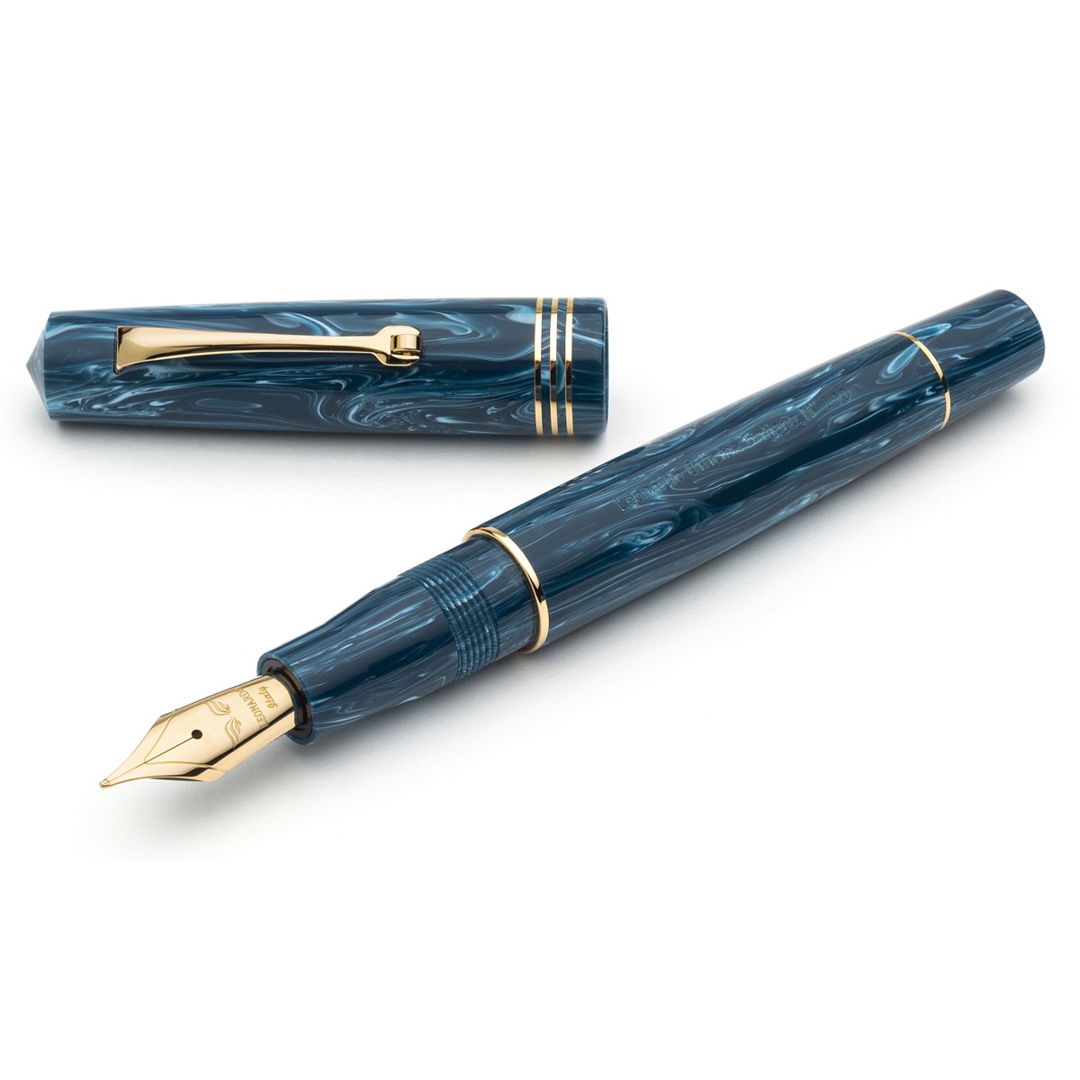 Leonardo Officina Italiana - Momento Zero resin - Positano GT - Fountain pen - Gold nib