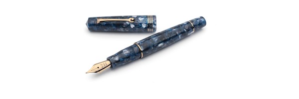 Leonardo Officina Italiana - Momento Zero resin - Blu Sorrento GT - Fountain pen - Steel nib