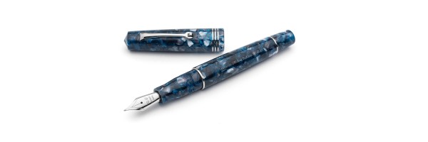 Leonardo Officina Italiana - Momento Zero resin - Blu Sorrento CT - Fountain pen - Steel nib
