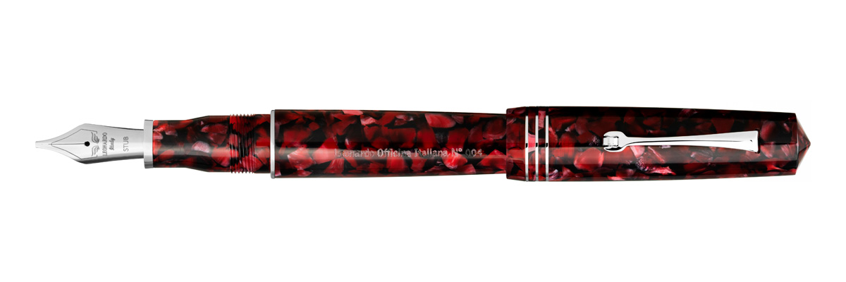 Leonardo Officina Italiana - Momento Zero Grande 2020 - Red Moon - Fountain pen - Steel nib