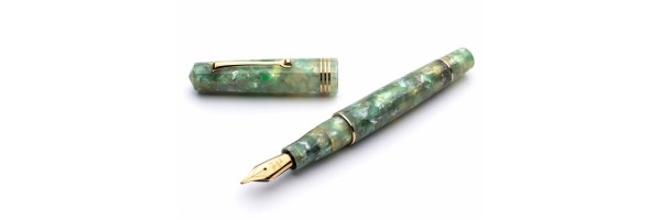 Leonardo Officina Italiana - Momento Zero resina - Green Jade GT - Stilografica - Pennino acciaio