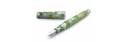 Leonardo Officina Italiana - Momento Zero resin - Green jade ST - Fountain pen - 14K Gold nib
