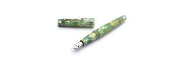 Leonardo Officina Italiana - Momento Zero resina - Green Jade ST - Stilografica - Pennino acciaio