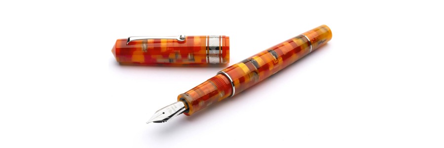 Leonardo Officina Italiana - Mosaico - Mango ST - Fountain pen White Gold Nib