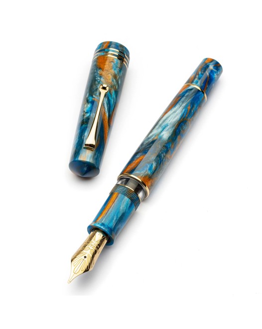 Leonardo Officina Italiana - MZG2.0 Ocean sunrise -14k #6 Gold nib - Yellow gold finishes