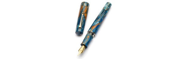 Leonardo Officina Italiana - MZG2.0 Ocean sunrise -#6 Steel nib - Yellow gold finishes
