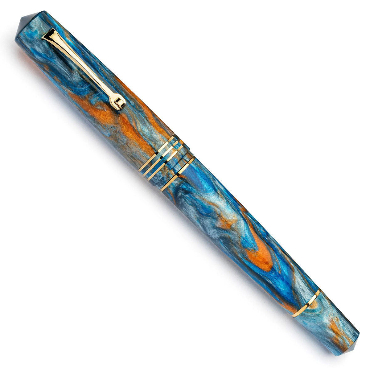 Leonardo Officina Italiana - MZG2.0 Ocean sunrise -14k #8 Gold nib - Yellow gold finishes