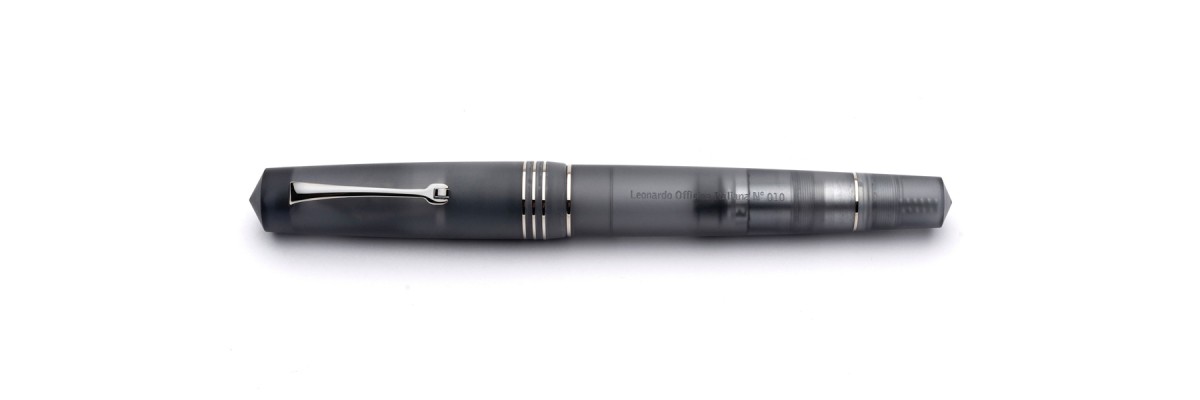 Leonardo Officina Italiana - Momento Zero Pura Anthracite Grey - Fountain pen - White Gold nib