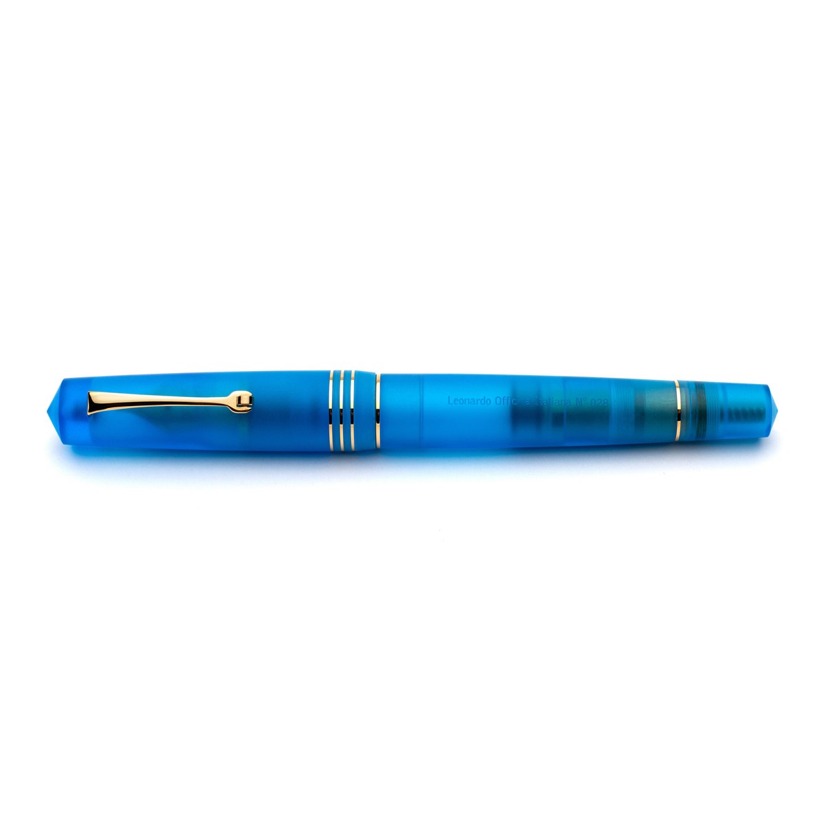 Leonardo Officina Italiana - Momento Zero Pura Gold Aqua Blue - Fountain pen - 14kt. Gold nib