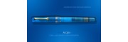 Leonardo Officina Italiana - Momento Zero Pura Gold Aqua Blue - Fountain pen - Gold plated nib