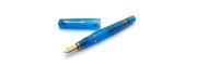 Leonardo Officina Italiana - Momento Zero Pura Gold Aqua Blue - Fountain pen - Gold plated nib